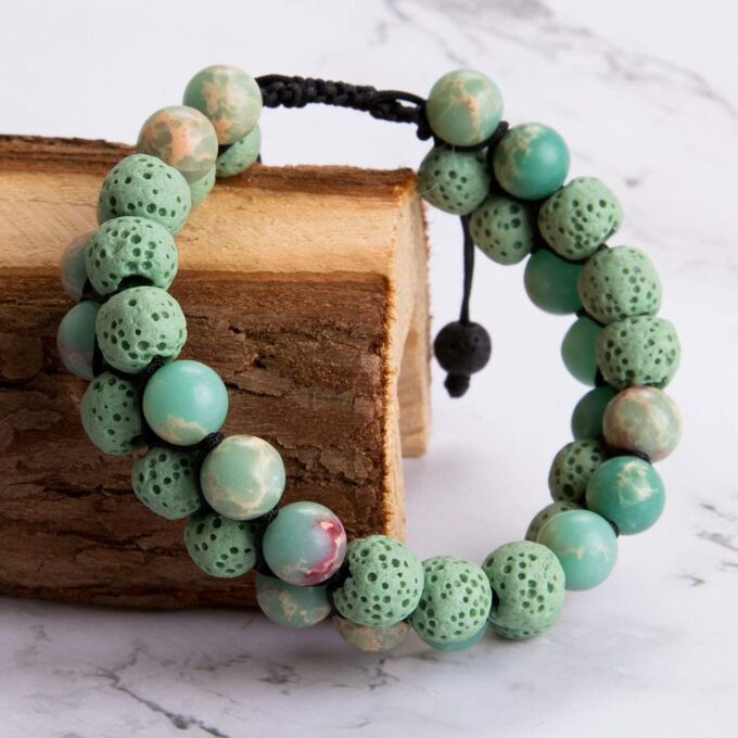 Lava Stone Anxiety Bracelet - Image 6