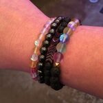 Glow Glass Chakra Adjustable Anxiety Bracelet