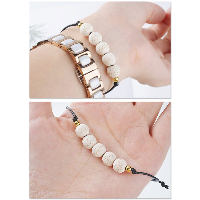 Rainbow Lava Rock Adjustable Anxiety Bracelets - Image 8
