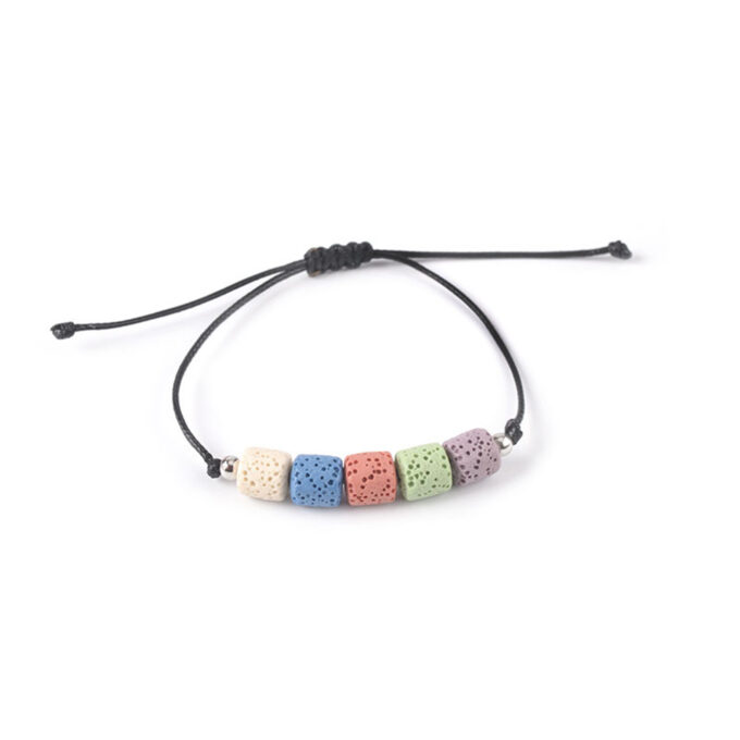 Rainbow Lava Rock Adjustable Anxiety Bracelets - Image 19