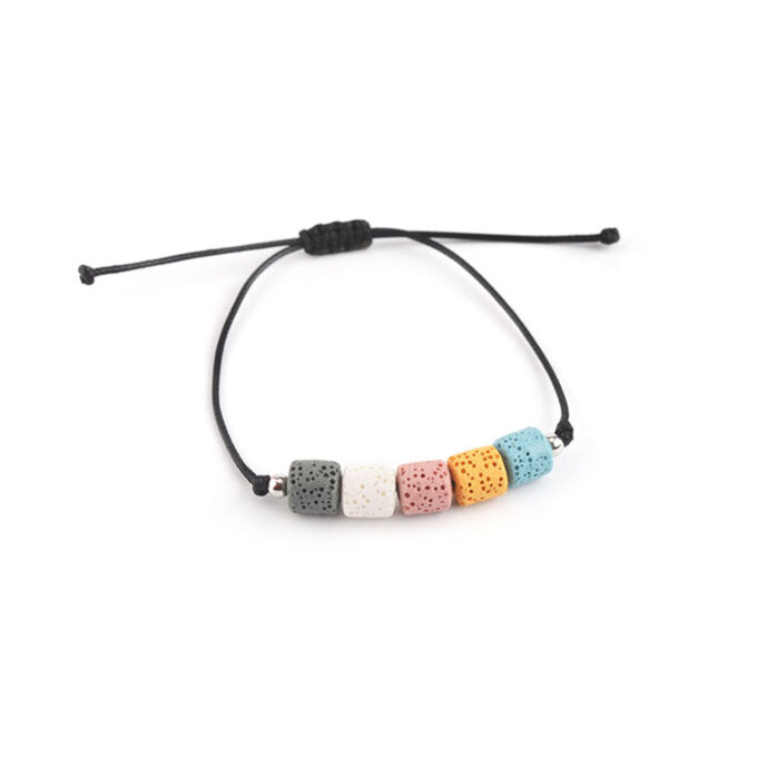 Rainbow Lava Rock Adjustable Anxiety Bracelets - Image 18
