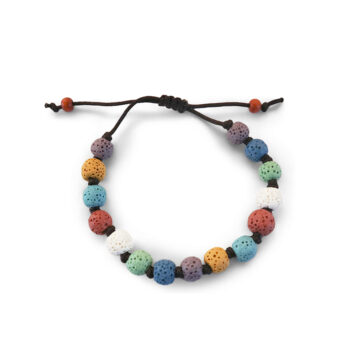 Rainbow Lava Rock Anxiety Bracelets
