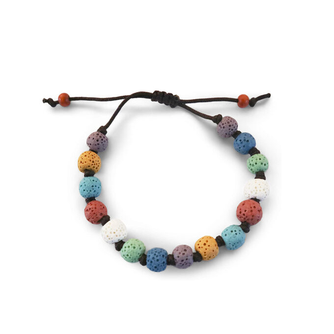Rainbow Lava Rock Anxiety Bracelets