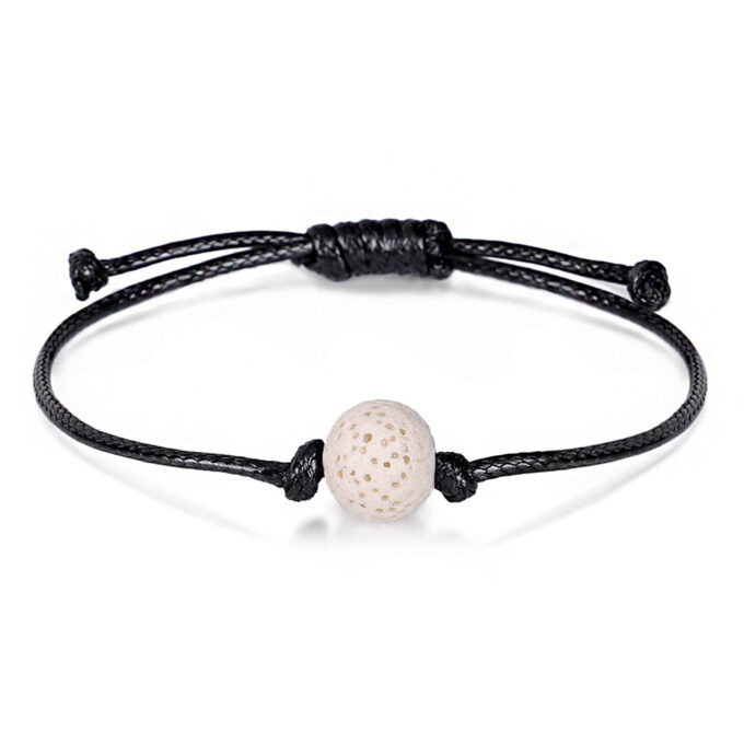 Colorful Lava Stone Beads Adjustable Anxiety Bracelet - Image 8
