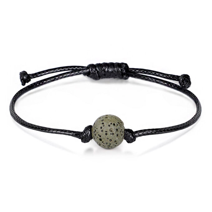 Colorful Lava Stone Beads Adjustable Anxiety Bracelet - Image 7