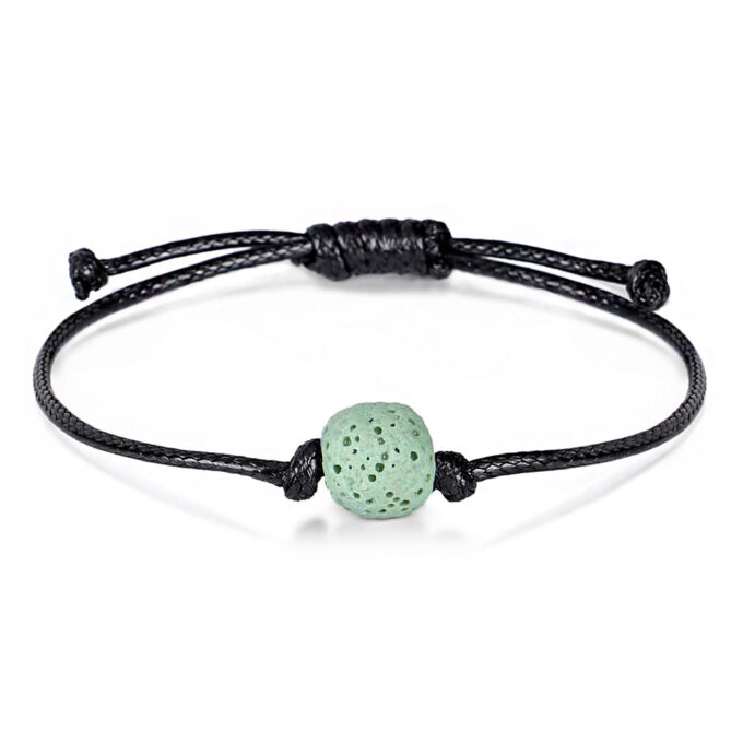 Colorful Lava Stone Beads Adjustable Anxiety Bracelet - Image 3