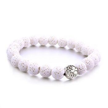 Colorful Lava Stone Beads life Tree Anxiety Bracelet