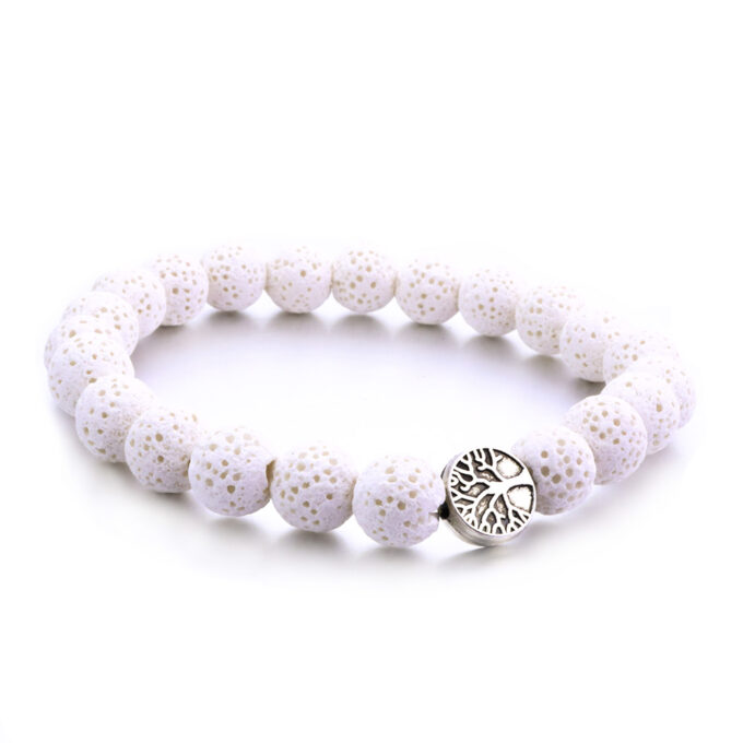 Colorful Lava Stone Beads life Tree Anxiety Bracelet