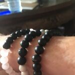 White Howlite Lava Stone Anxiety Bracelet